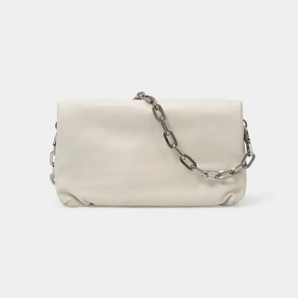 ZADIG & VOLTAIRE Women’s Rockyssime Bag in Ivory Cream Leather - Picture 3 of 16